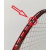 30% OFF Apacs Feather Weight X II Red Gold Badminton Racket (8U) Worlds Lightest Badminton Racket Strung with White Abroz DG67 Power String @ 24 lbs Slight Paint Defect (Refer Pictures)